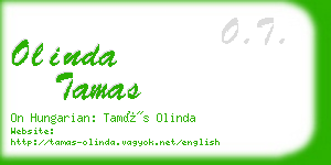 olinda tamas business card